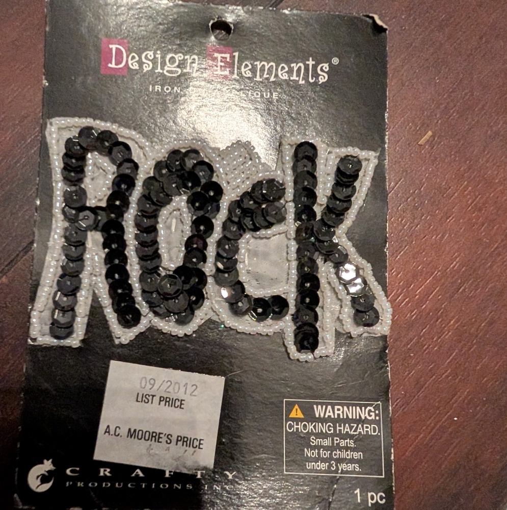🦋 Craft ROCK  Decorative Iron-On Patch